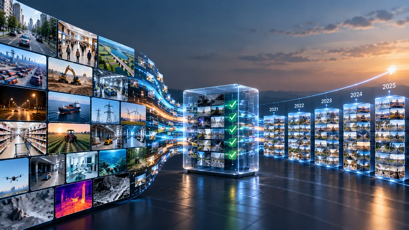 Annotated street image with 3D bounding boxes on cars and pedestrians